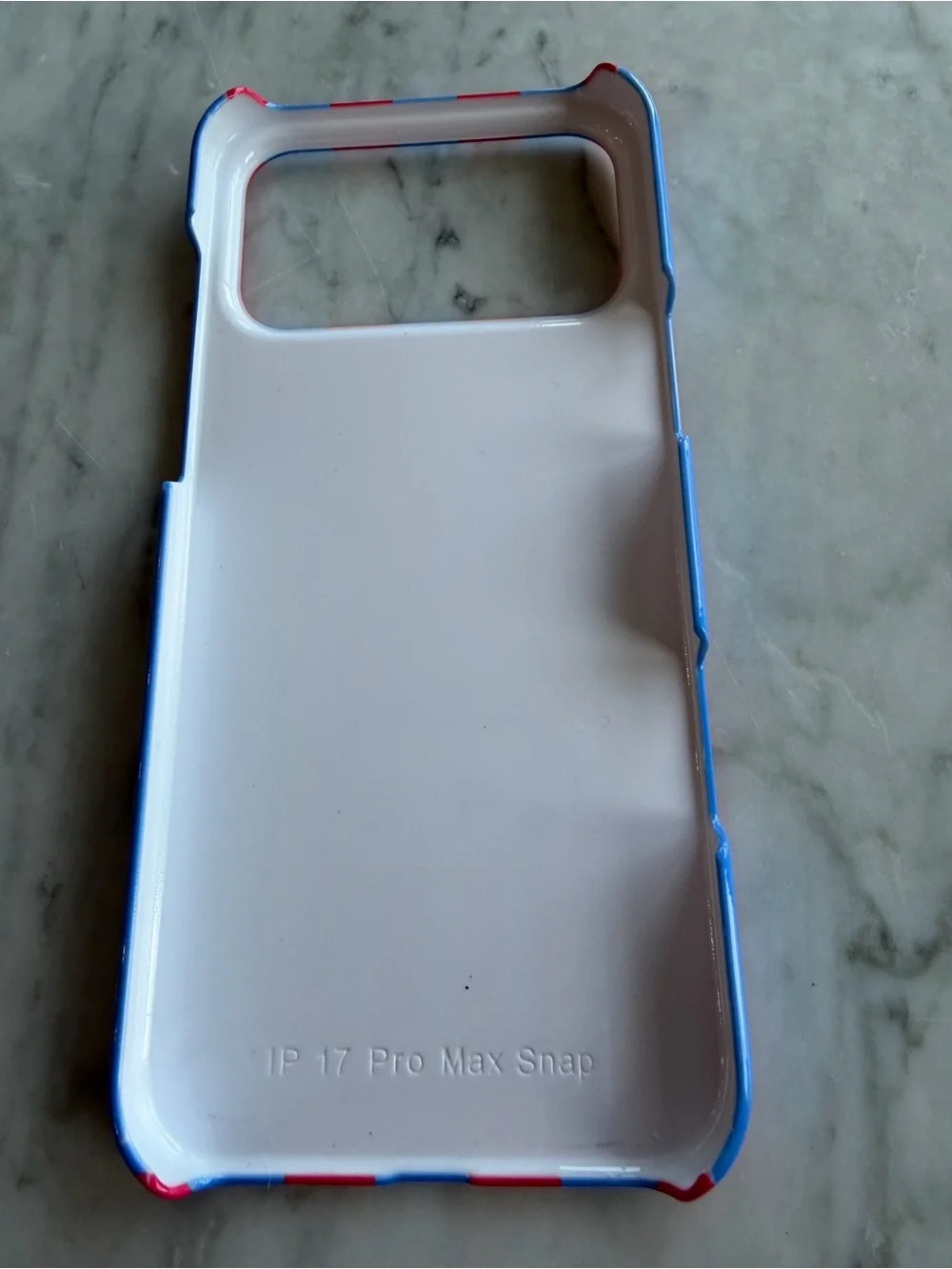Red & Blue Stripe Protective iPhone Case. 17 pro max